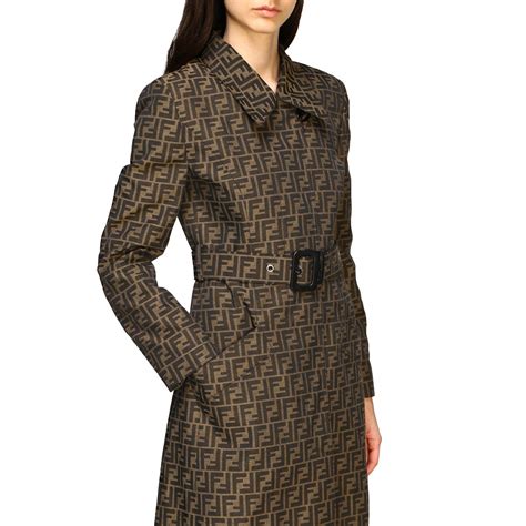 brown fendi coat|fendi women' s trench coats.